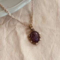 Dije Piedra Gold Amatista