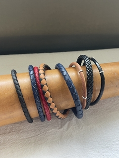 Pulsera cuero Trenzada Redonda - comprar online