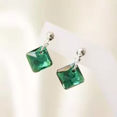 Imagen de Aros Cristal Princess Cut