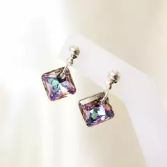 Aros Cristal Princess Cut