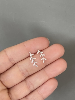 Aro Hoja Plata 925