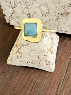 Pulsera Aurelia con Piedra natural Celeste en internet