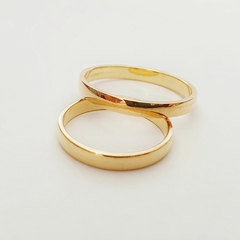 Alianza Oro 18k Media Caña - Diez y Diez Joyas