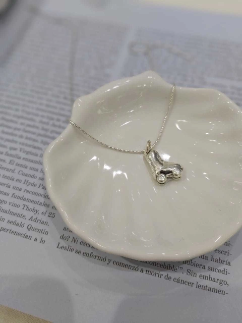 Dije Plata 925 Patin con Ruedas