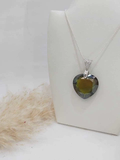 Dije Cristal Corazon 30mm