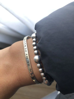 Pulsera Esclava GRABADA Plata 925 (5 mm) en internet