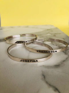 Pulsera Esclava GRABADA Plata 925 (5 mm) - comprar online