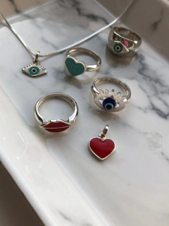 Dije Ojo Esmaltado - Diez y Diez Joyas