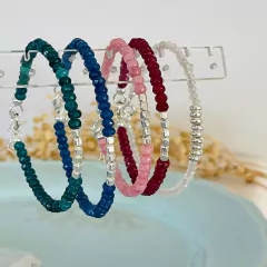 Pulseras de plata colores en internet
