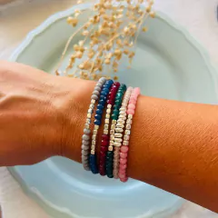 Pulseras de plata colores - comprar online