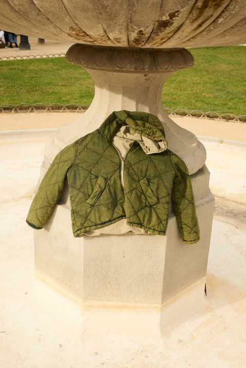 CAMPERA DENIM MATELASSÉ VERDE - comprar online