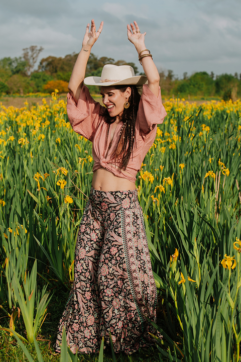PANTALON PALAZO FREYA NEGRO
