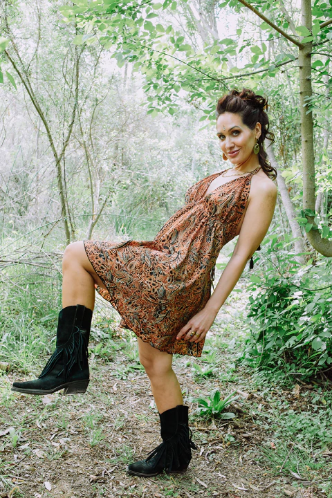 VESTIDO CORTO VENUS COBRIZO