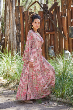VESTIDO LARGO SARASWATI ROSA - comprar online