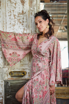 VESTIDO LARGO SARASWATI ROSA