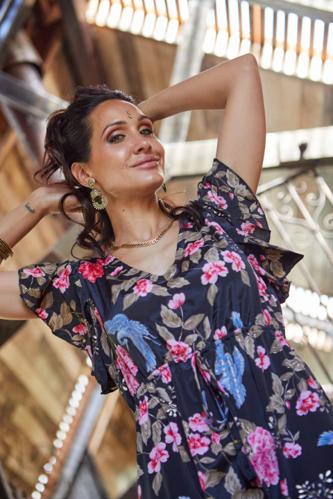 VESTIDO LARGO PARVATI NEGRO