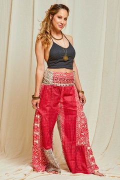 PANTALON PALAZO ZARA ROJO en internet