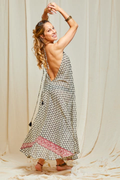 VESTIDO LARGO DIANA NEGRO - tienda online