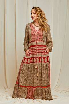 VESTIDO LARGO DANA BORDO I - Milega