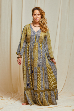 VESTIDO LARGO DANA VERDE - comprar online