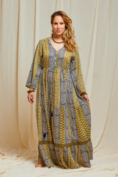 VESTIDO LARGO DANA VERDE - comprar online