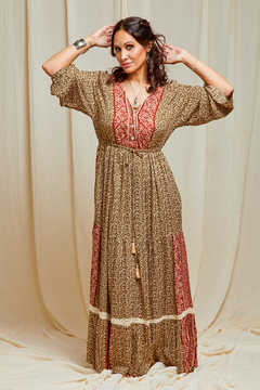 VESTIDO LARGO DANA BORDO II - comprar online