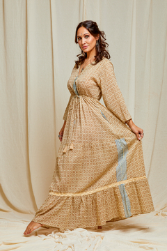 VESTIDO LARGO DANA BEIGE