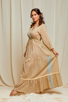 VESTIDO LARGO DANA BEIGE