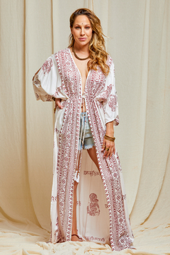 KIMONO LARGO BRAHMA BLANCO