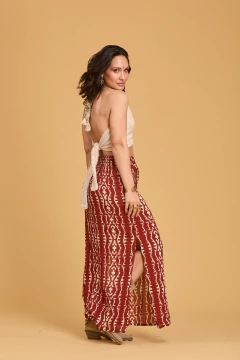 FALDA LARGA TRIBAL BORDO en internet