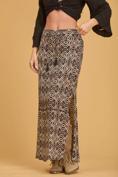 FALDA LARGA TRIBAL NEGRA I - tienda online