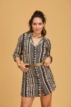 CAMISA TRIBAL NEGRA - comprar online