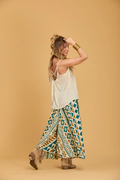 MUSCULOSA SEDA BEIGE - Milega