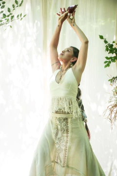 FALDA BLOCK PRINT NATURAL en internet