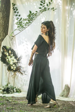 TOP BLOCK PRINT NEGRO - comprar online