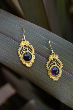 ARO AGNI DORADO en diferentes piedras - comprar online