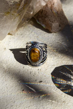 ANILLO SHABDA PLATEADO en diferentes piedras - comprar online