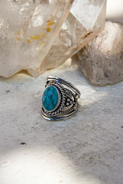 ANILLO SHABDA PLATEADO en diferentes piedras - tienda online