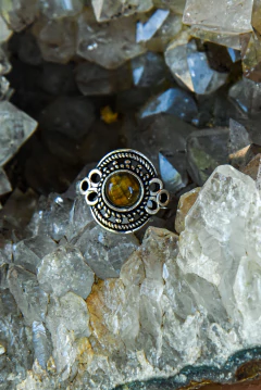 ANILLO COSMOS PLATEADO en diferentes piedras - Milega