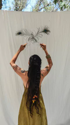 VESTIDO SHAMANIC OLIVA - comprar online