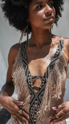 VESTIDO SHAMANIC TOSTADO