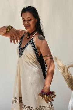 VESTIDO CORTO NATURAL - tienda online