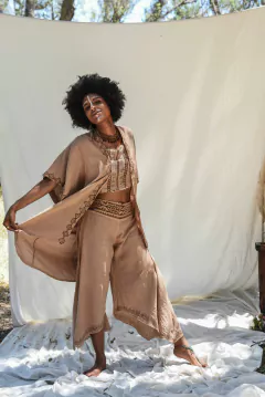 Imagen de PANTALON BLOCK PRINT TOSTADO