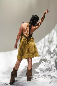 VESTIDO CORTO OLIVA - comprar online