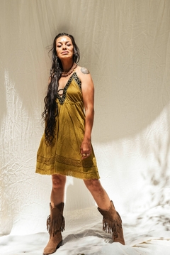 VESTIDO CORTO OLIVA