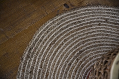 Imagen de Alfombra Yute Circular pequeña blanca