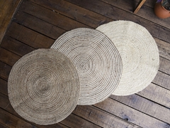 Alfombra Yute Circular pequeña blanca en internet