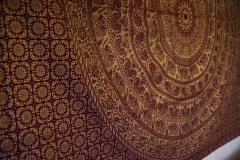 Cover / Tapiz Elefante Mandala Gold 1 plaza bordó - comprar online