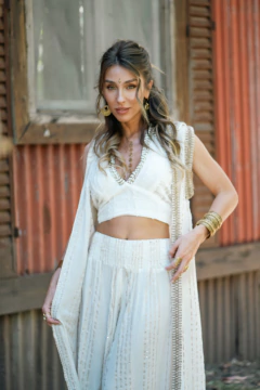 Imagen de CHALECO LARGO ISIS BLANCO