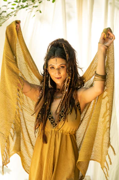 CHAL CON FLECOS OLIVA